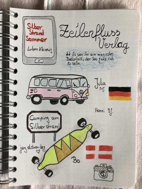 Silberstrandsommer von Lurleen Kleinewig Sketchnotes zum Buch