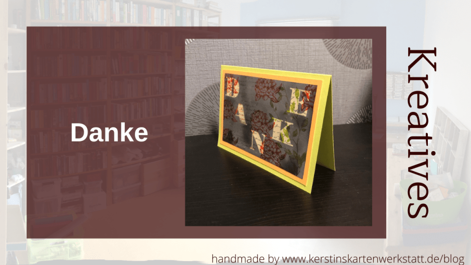 Embossing Resist oder Joseph's Coat Technik Danke