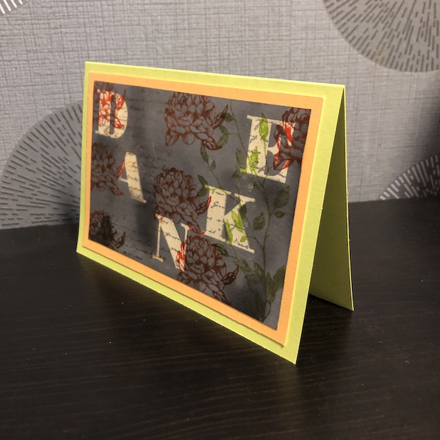 Embossing Resist oder Joseph's Coat Technik Danke