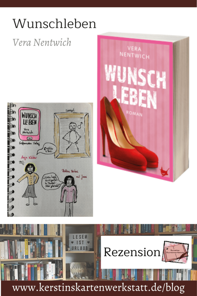 Pinterest Grafik zur Buchrezension: Wunschleben von Vera Nentwich.