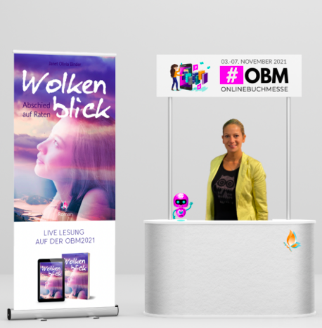 Messestand der Organisatorin Janet Zentel