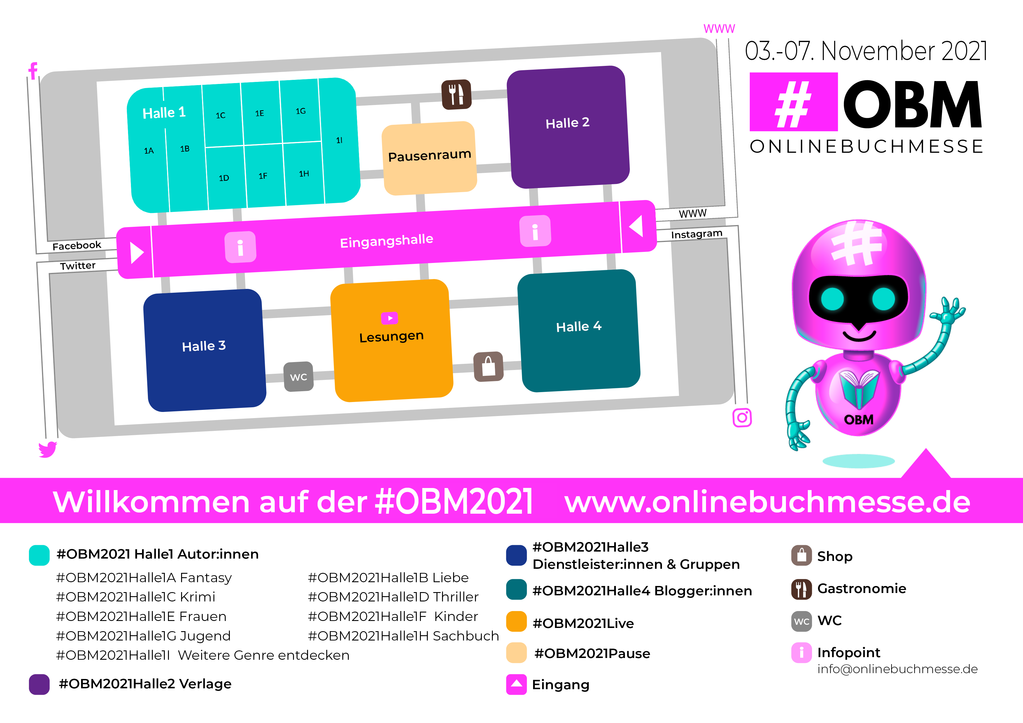 Hallenplan der #obm2021