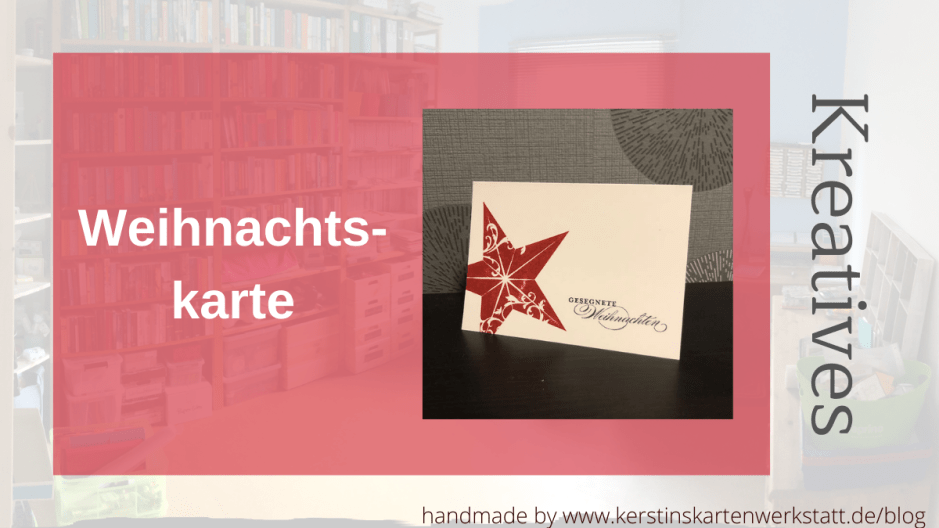 Weihnachtskarte 2021 Flüsterweiß mit Stern