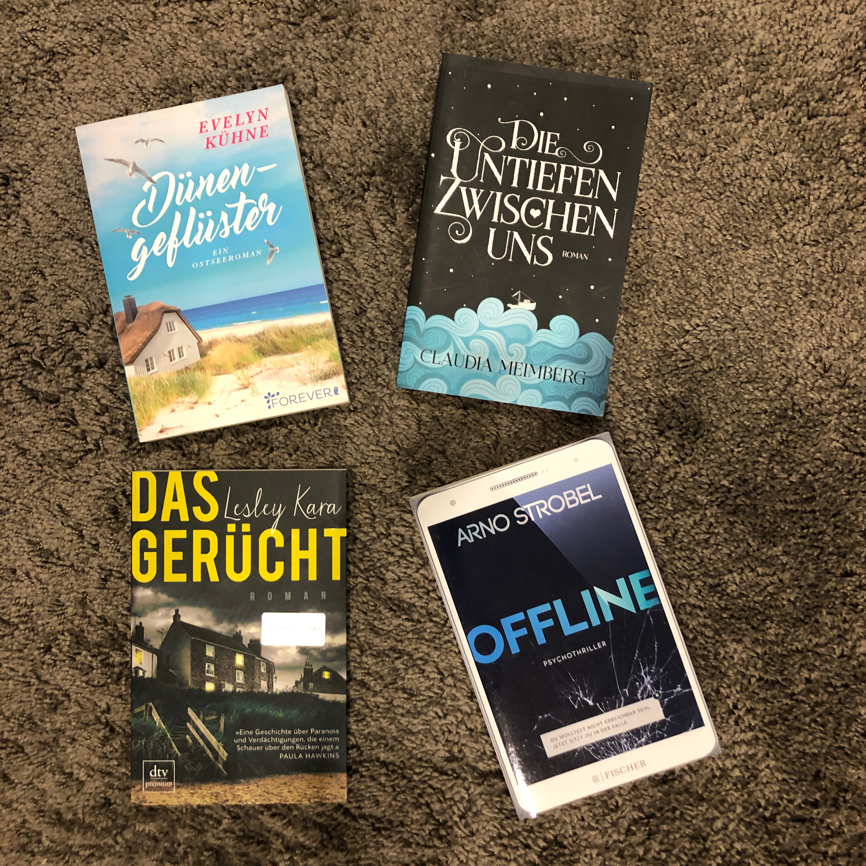 Foto von 4 Büchern, die ich in 2022 lesen möchte
