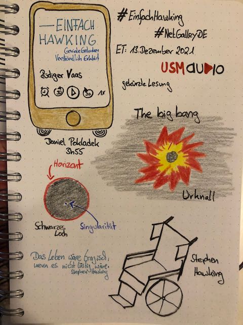 Blogbeitrag zur Hörbuch Rezension von: Einfach Hawking - Geniale Gedanken verständlich erklärt von Rüdiger Vaas