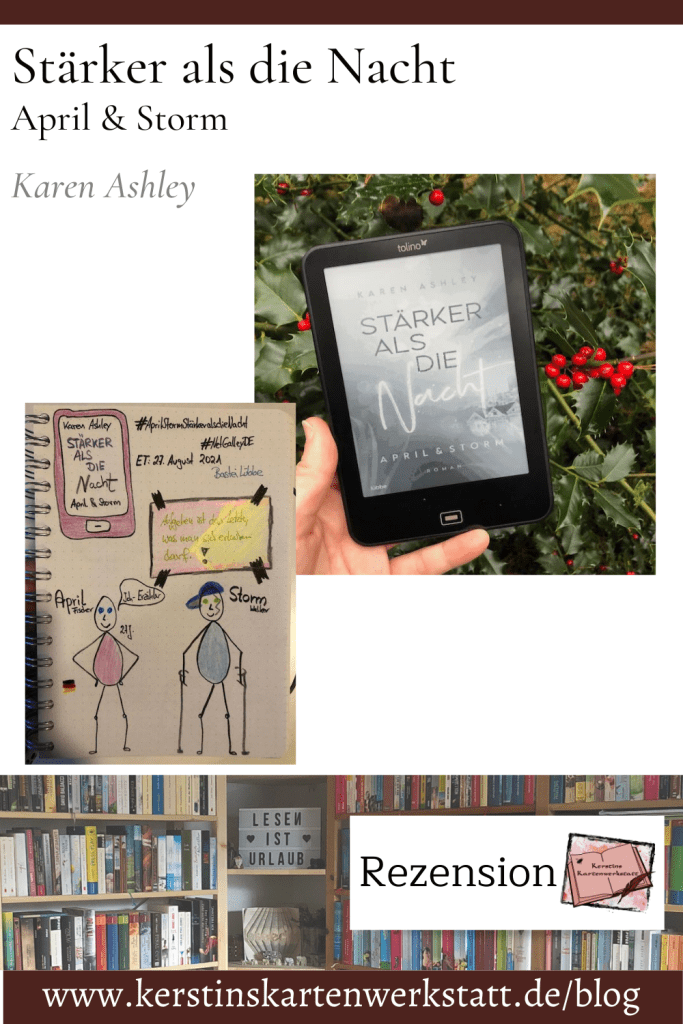 Beitragsbild zur Buch Rezension vom Liebesroman: April und Storm - Stärker als die Nacht von Karen Ashley