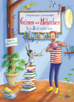 Cover vom Kinderbuch: Grimm und Möhrchen Ein Zesel zieht ein von Stephanie Schneider und illustriert von Stefanie Scharnberg aus dem dtv