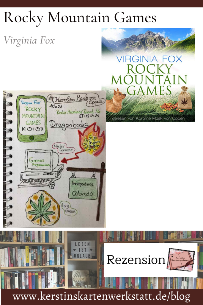 Rezension mit Sketchnotes zum Hörbuch: Rocky Mountain Games von Virginia Fox