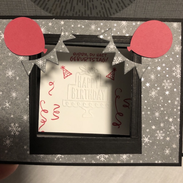 Ziehkulissenkarte zum Geburtstag