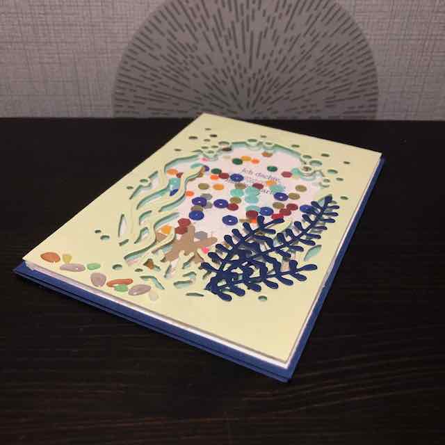 Schüttelkarte mit maritimen Motiven