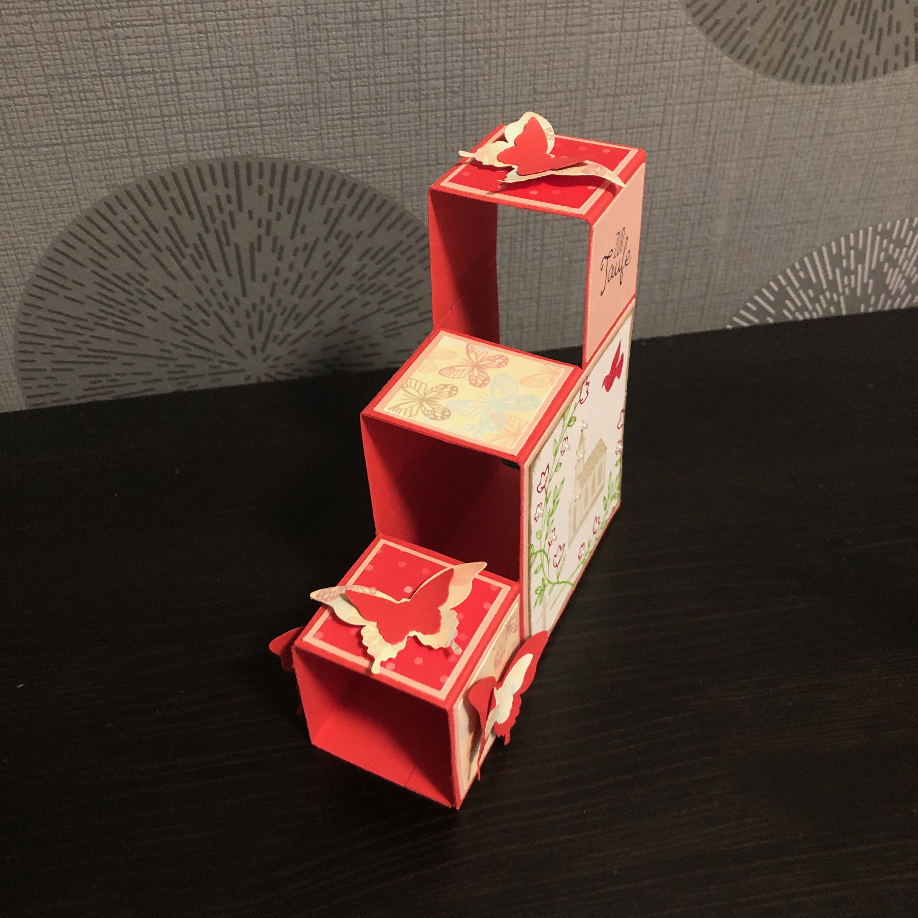 Block-Karte zur Taufe in Sommersorbet