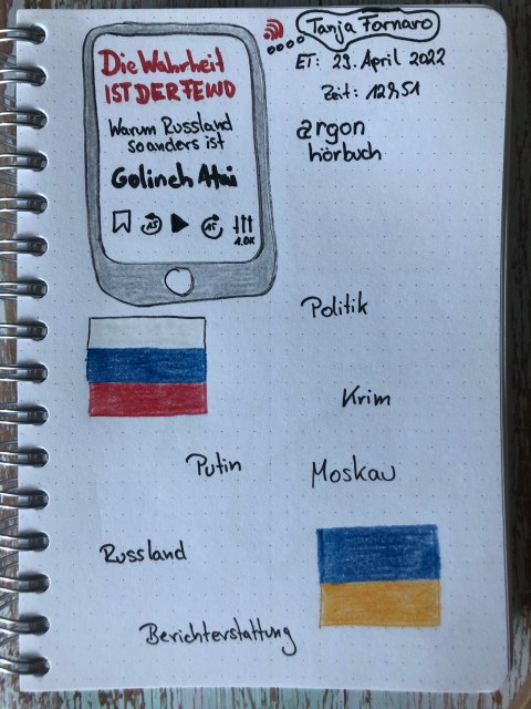 Rezension zum Hörbuch: Die Wahrheit ist der Feind von Golineh Atai aus dem Argon Verlag mit Sketchnotes zum Buch