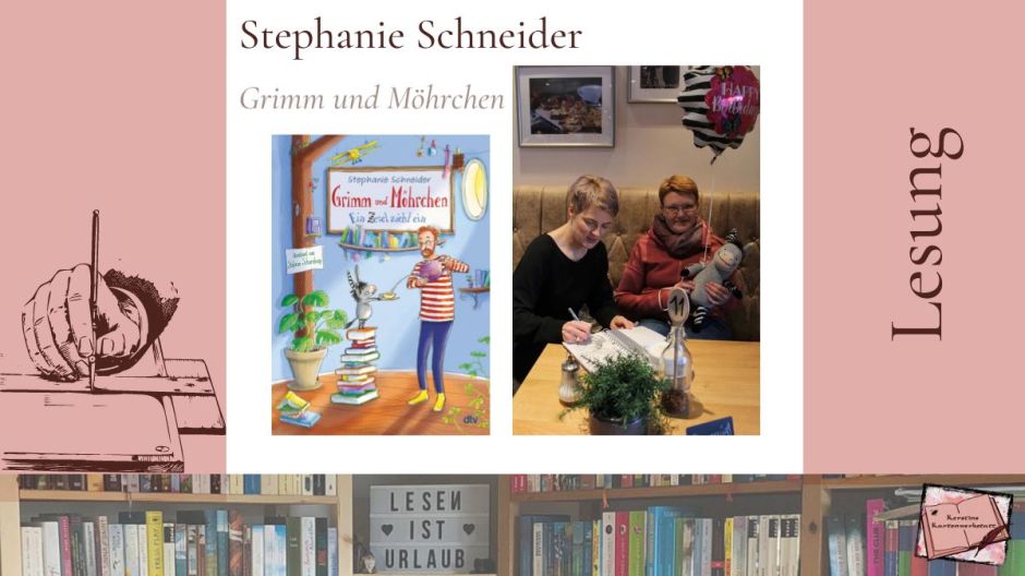 Bilder von der Lesung der Autorin Stephanie Schneider aus ihrem Kinderbuch: Grimm und Möhrchen - Ein Zesel zieht ein