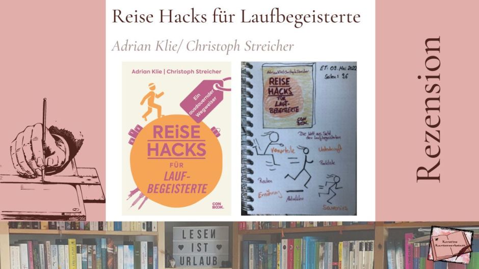 Sketchnotes und Rezension zum Buch: Reise Hacks für Laufbegeisterte von Klie und Streicher