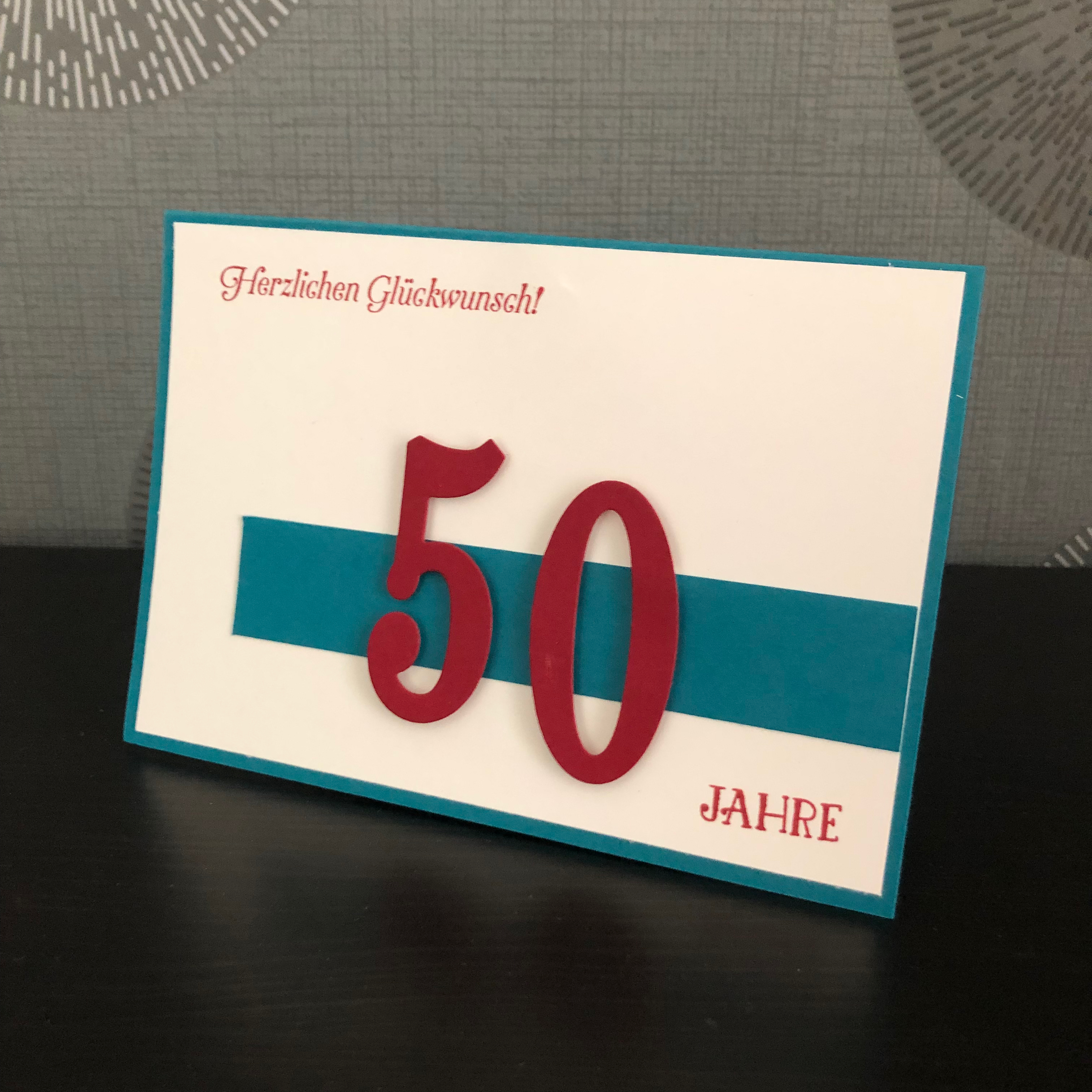 Pop Up Panel Card zum 50. Jubiläum der Kinderarztpraxis Blömer