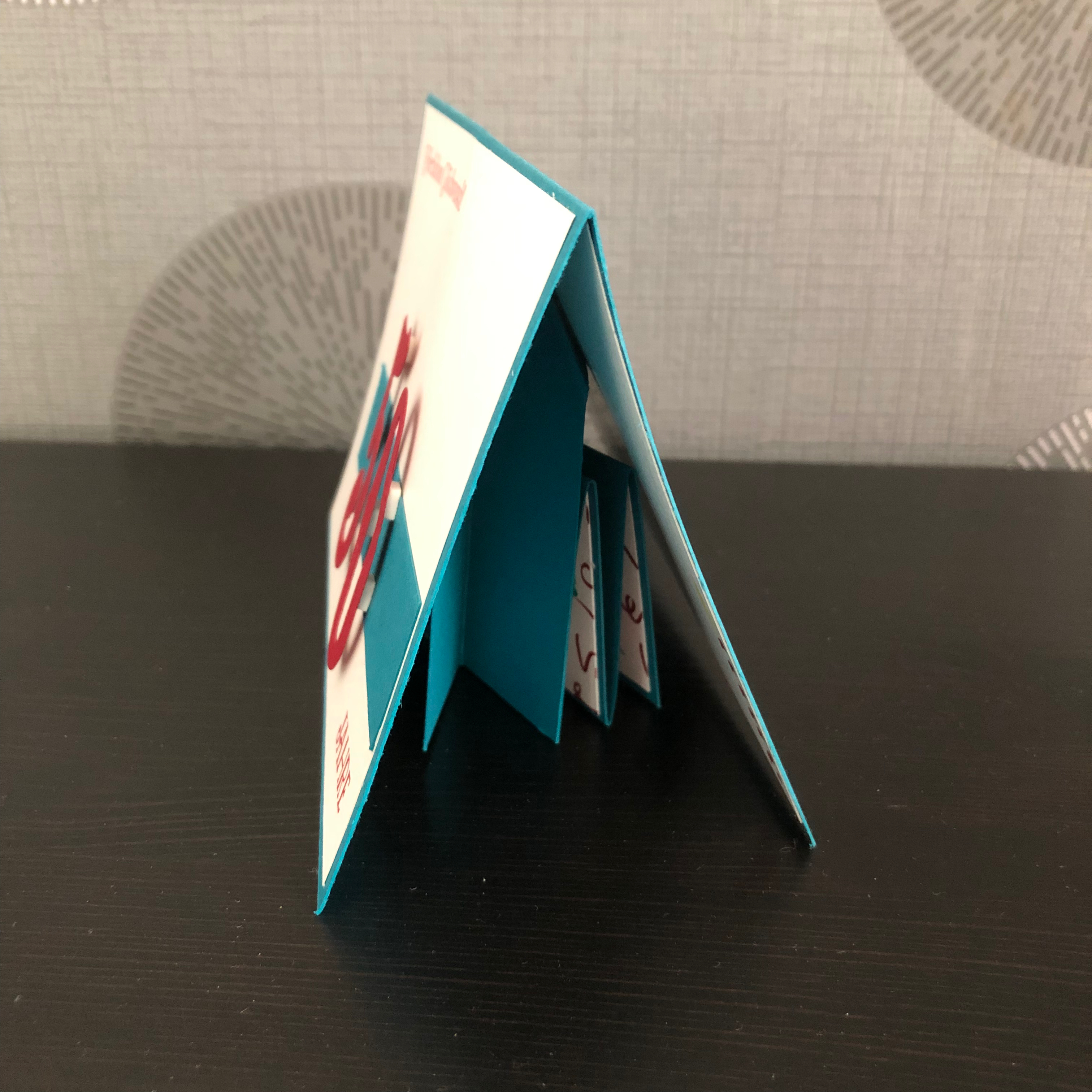 Pop Up Panel Card zum 50. Jubiläum der Kinderarztpraxis Blömer