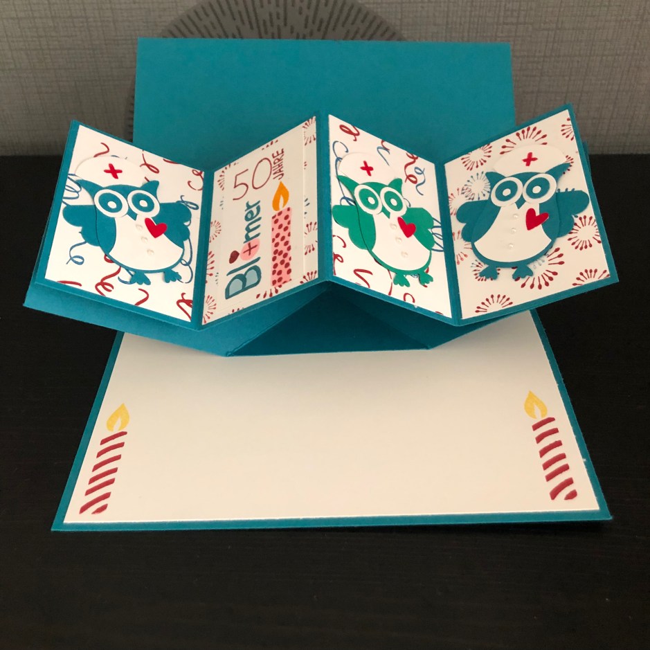 Pop Up Panel Card zum 50. Jubiläum der Kinderarztpraxis Blömer