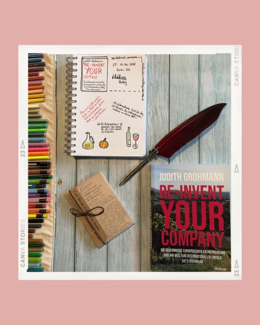 Sketchnotes zum Roman: Re-Invent Your Company von Judith Grohmann