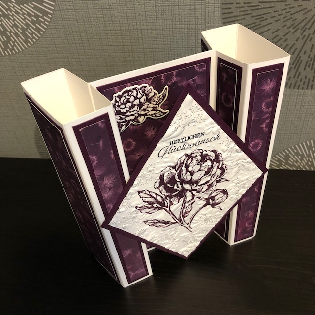 Doppeltesäulenkarte gebastelt mit Materialien von Stampin Up