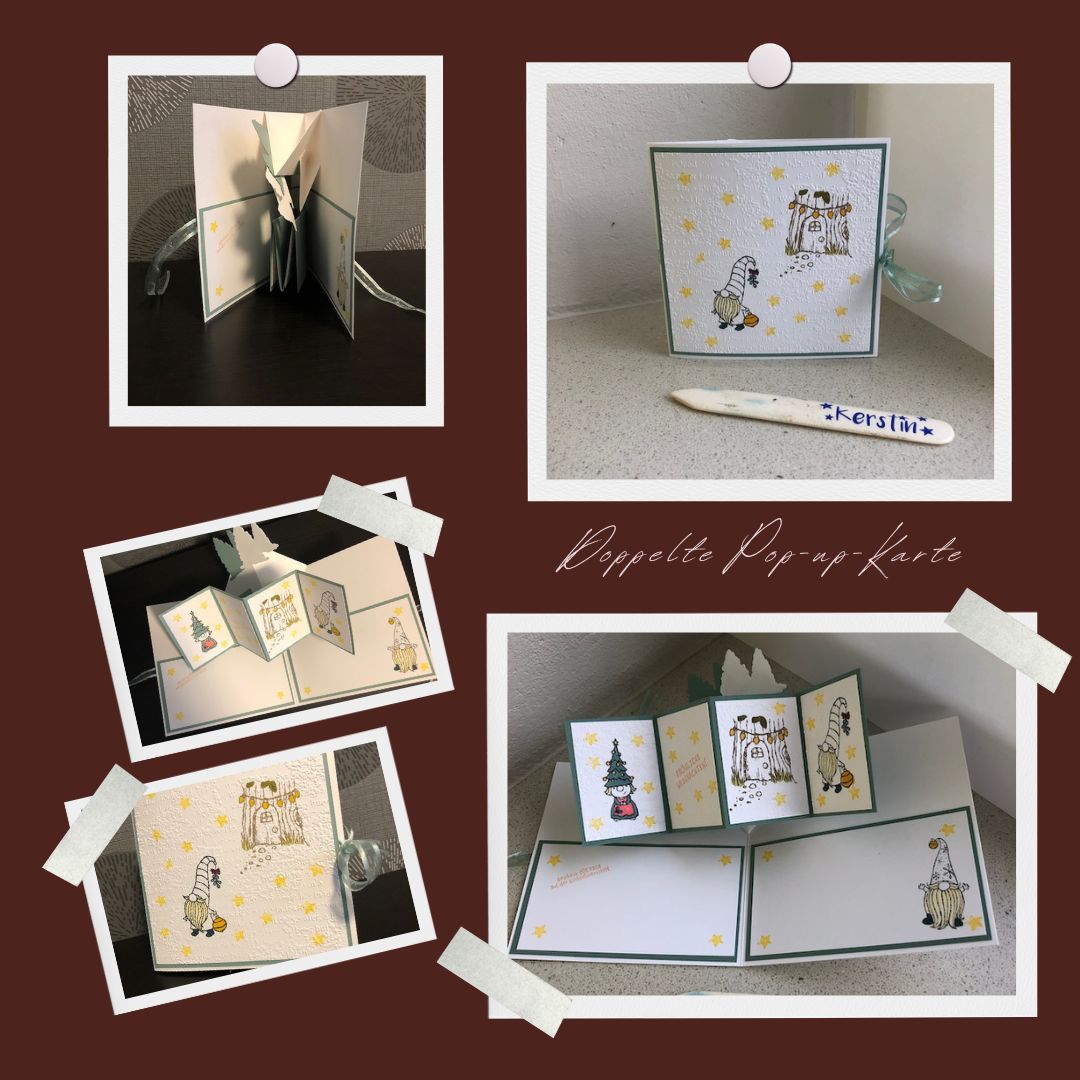 Doppelte Pop up Karte mit Wow Effekt – Kerstins Kartenwerkstatt