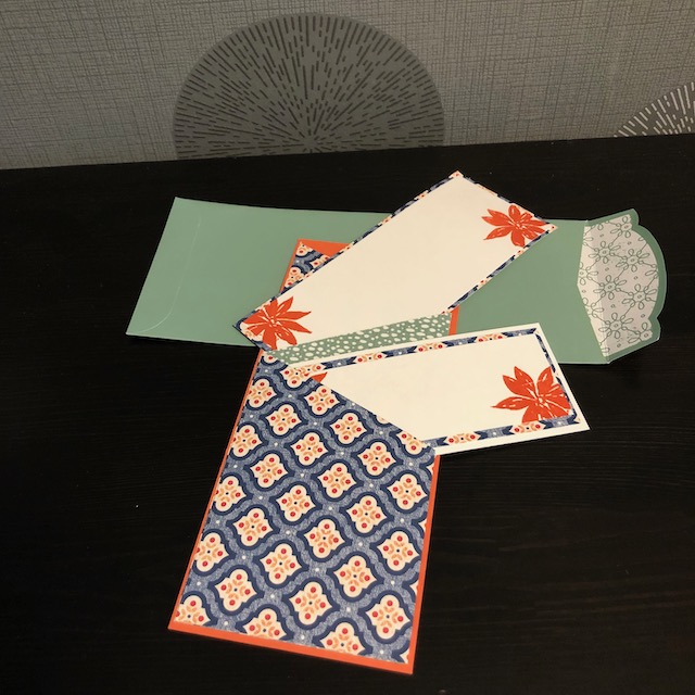 Steckkarte zum Verschenken von Gutscheinen gebastelt mit Material von Stampin Up