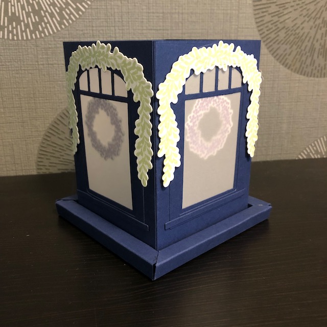 Teelicht Häuschen gebastelt mit Materialien von Stampin Up