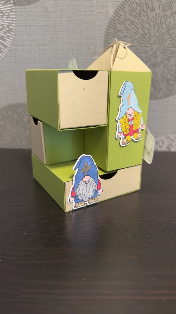 Adventssonntage Box mit Wichteln aus dem Stempelset: Aus dem Wichtelwunderland von Stampin Up