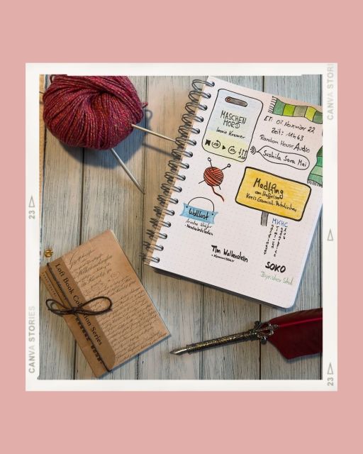 Rezension mit Sketchnotes zum Hörbuch Krimi: Maschenmord von Leonie Kramer erschienen bei Random House Audio