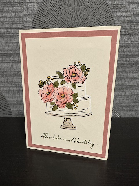 Geburtstagskarte mit Torte