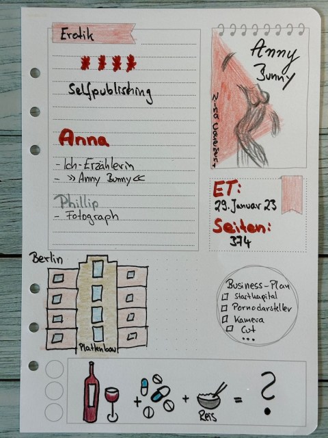 Sketchnotes zur Rezension von: Anny Bunny von Nina Casement
