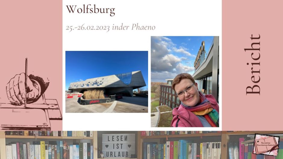 Beitragsbild zu meinem Reisebericht nach Wolfsburg im Februar 2023. Zu Sehen ist unter anderem die Phaeno Wolfsburg und ich auf dem Balkon vom Courtyard by Marriott Hotel in Wolfsburg.