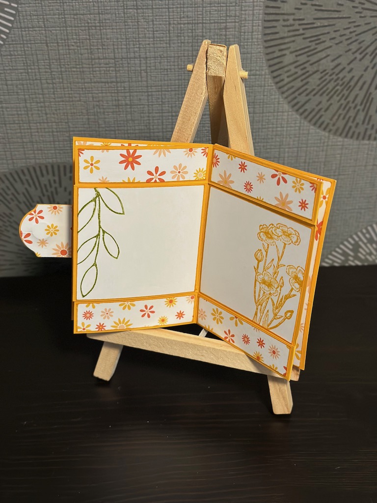 Zauberkarte zum Geburtstag mit einem Geheimfach. Gebastelt mit Produkten von Stampin Up von Kerstins Kartenwerkstatt.