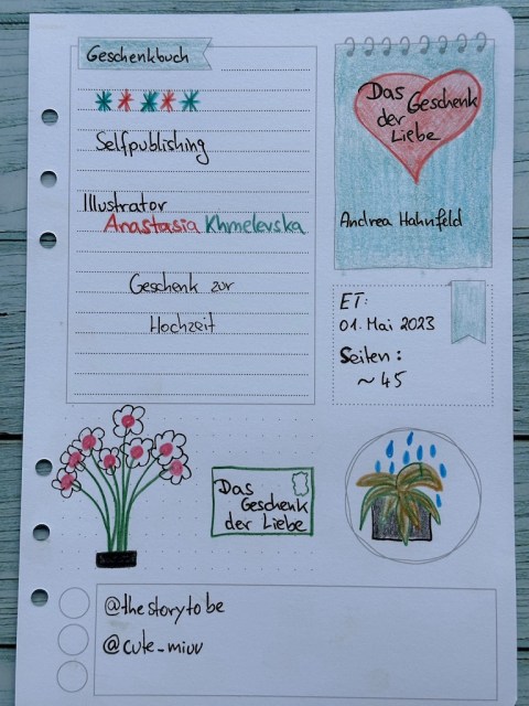 Sketchnotes zum Geschenkbuch zur Hochzeit: Das Geschenk der Liebe von Andrea Hahnfeld