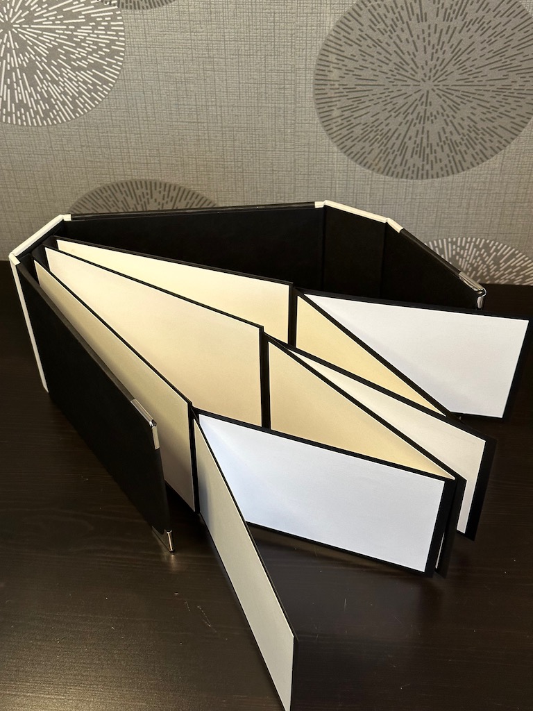 selbst gebasteltes Album mit mehreren Seiten zum Ausklappen entstanden auf dem Teamtreffen in Jever 2023 mit Produkten von Stampin Up