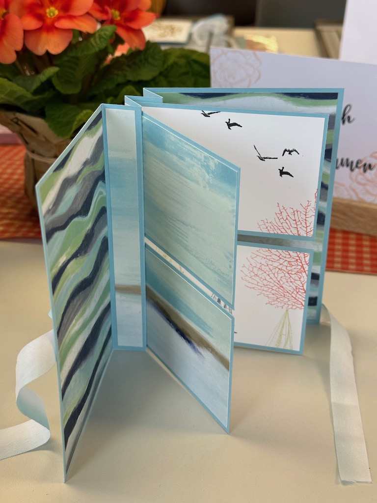 Maritime Album Karte mit viel Platz für Glückwünsche oder kleine Fotos