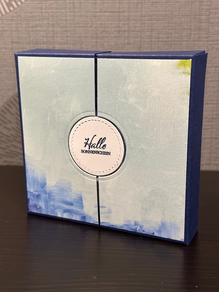 Schiebebox mit Geheimfach gebastelt mit Produkten von Stampin Up