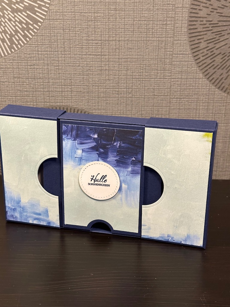 Schiebebox mit Geheimfach gebastelt mit Produkten von Stampin Up