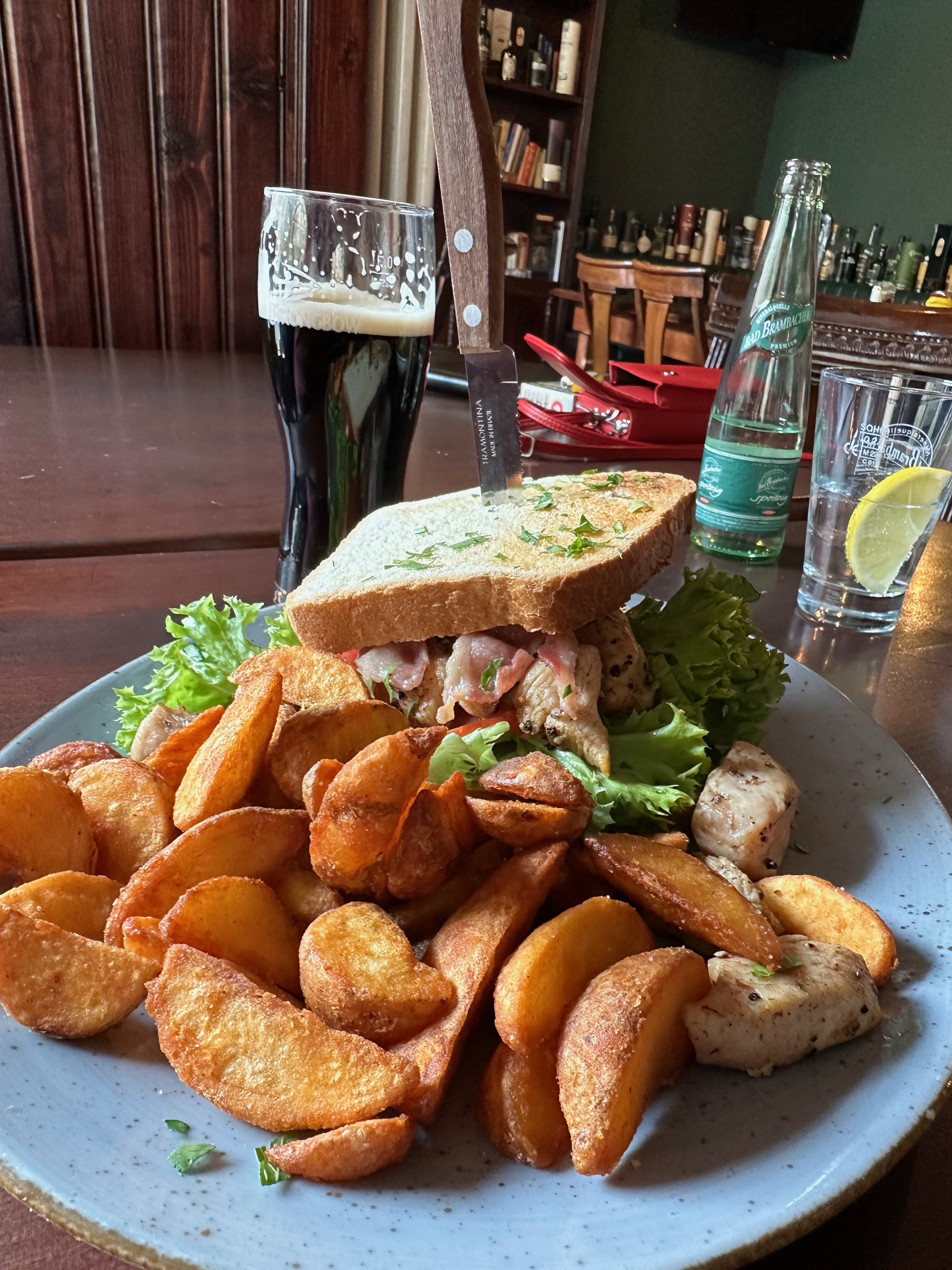Sandwich Burger im Dhillons in Leipzig