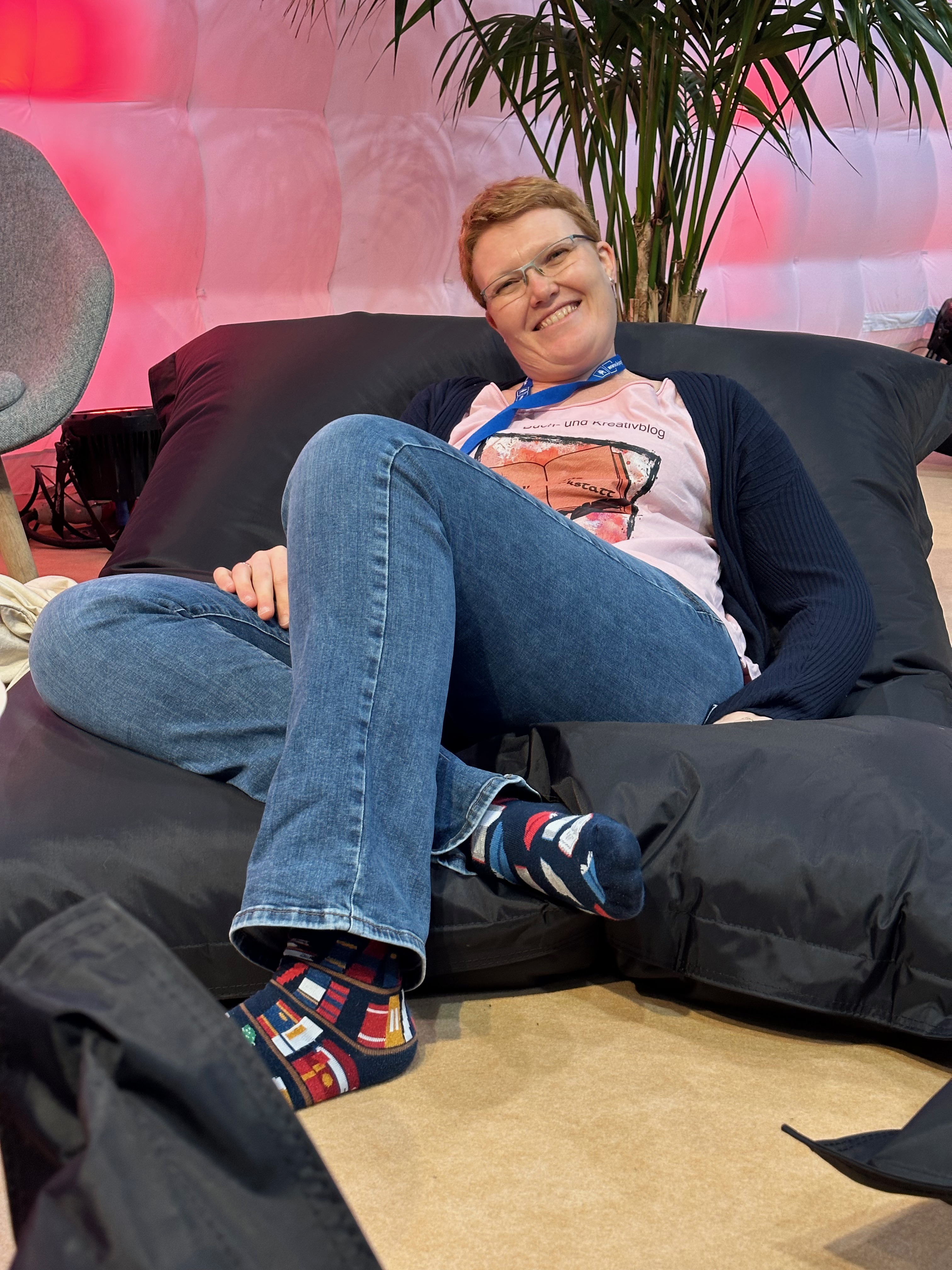 Ich in der Buchbar der Leipziger Buchmesse