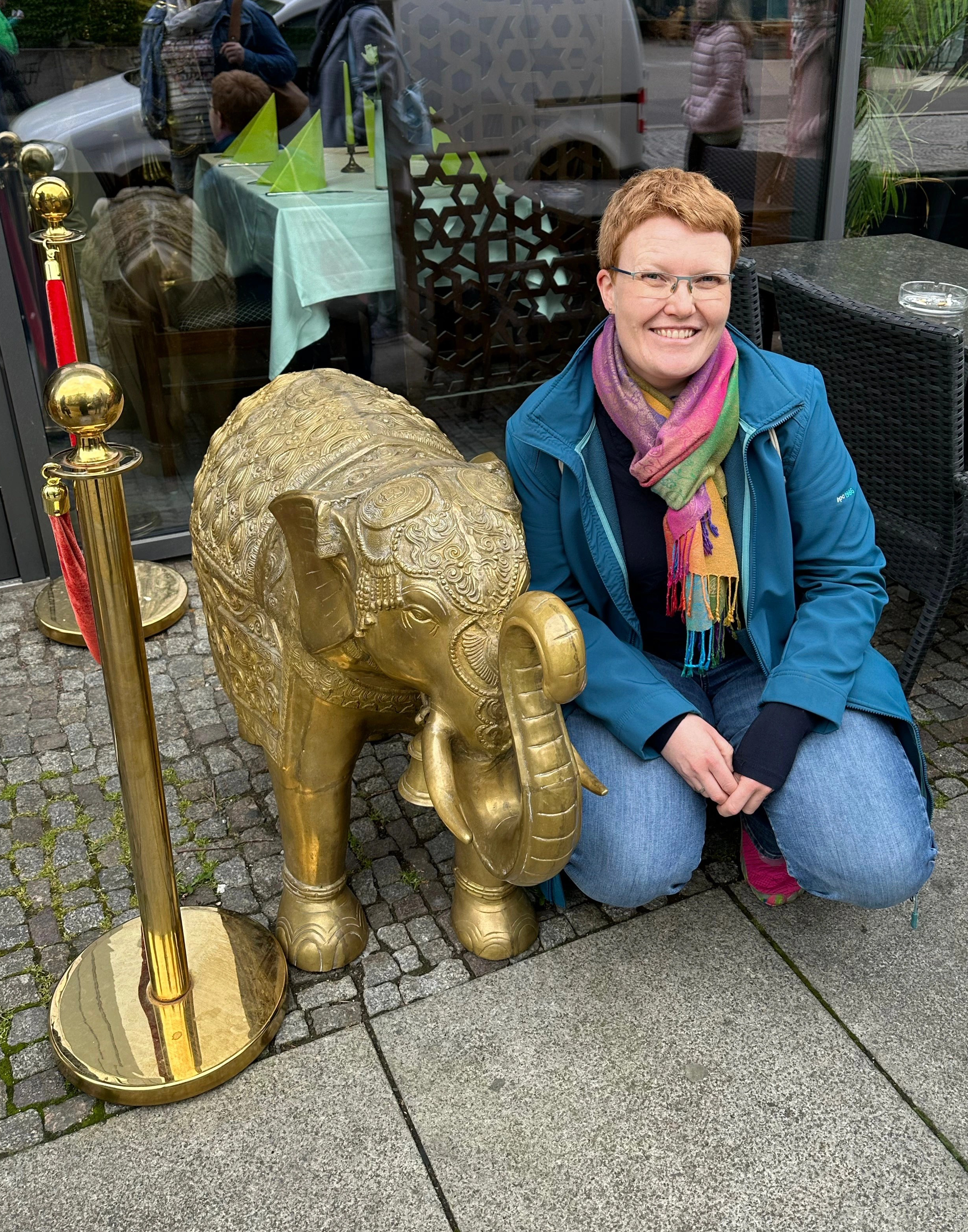 Ich bevor wir beim Inder in Leipzig essen gehen
