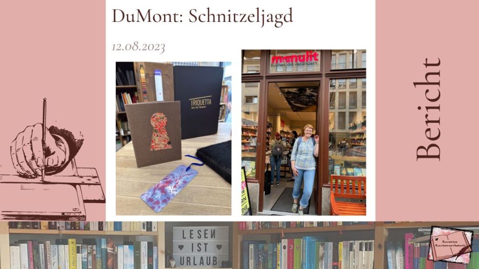 Beitragsbild zum Reisebericht: Schnitzel- und Bücherjagd mit dem Dumon Buchverlag in Köln zum Roman: Die Bücherjägerin von Elisabeth Beer
