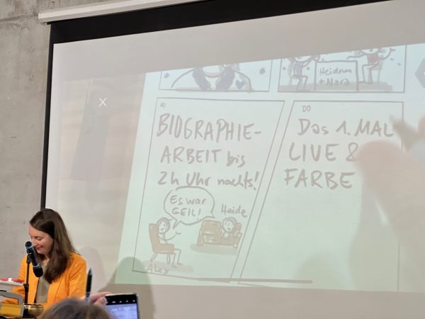 Keynote von Britta Ullrich auf dem Journaling Barcamp 2023 in Hamburg