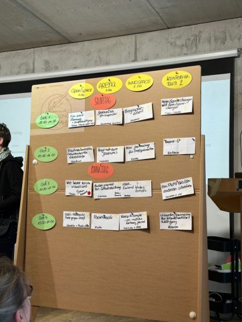 Sessionplan vom Journaling Barcamp 2023 in Hamburg
