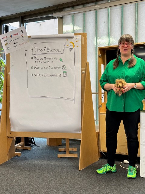 Session mit der Schreibapotheke zur IGEL Methode auf dem Journaling Barcamp 2023 in Hamburg