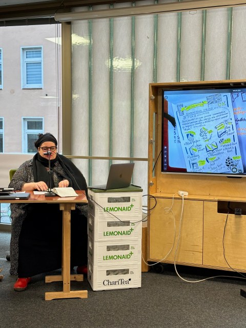 Session: Wie Wehr Wissen visualisiert mit Tanja Wehr auf dem Journaling Barcamp 2023 in Hamburg