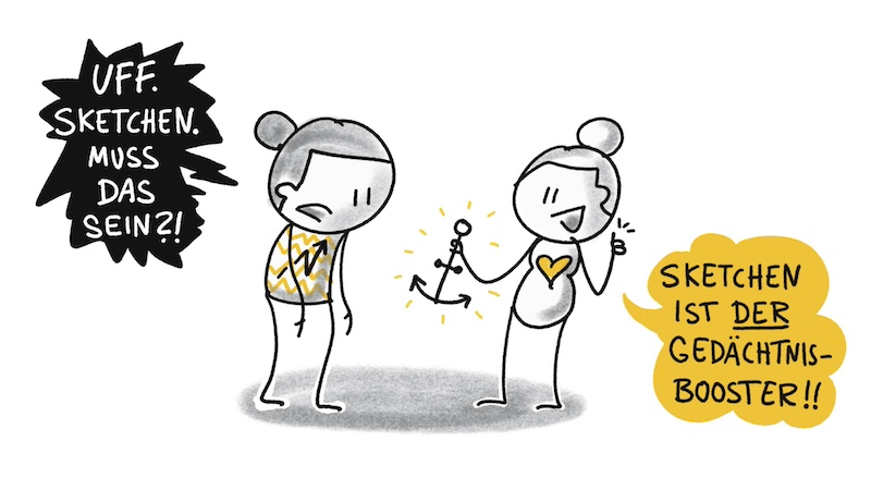 Sketchen=Gedächtnis-Booster