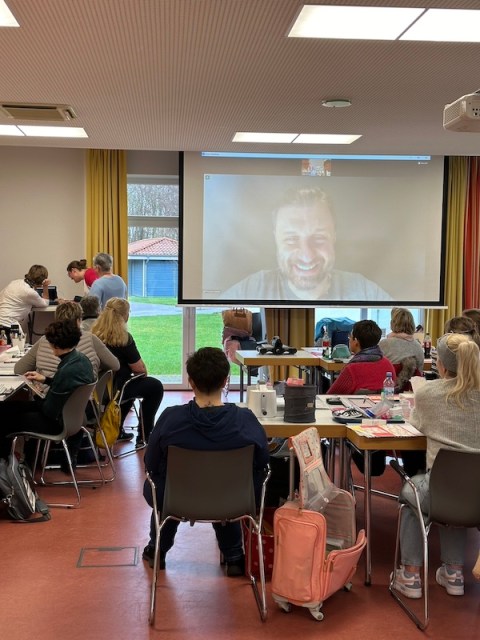 Grußworte von Thomas Kepler (Stampin Up) während des Teamtreffens in der Jugendherberge Jever