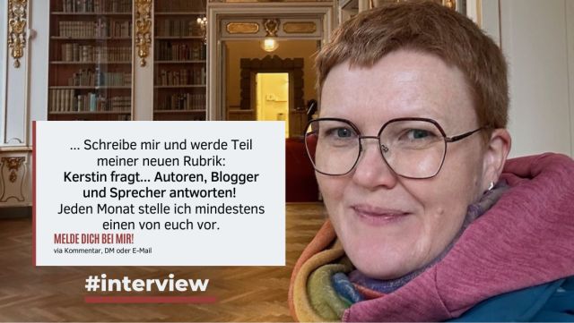 Beitragsbild zum Aufruf bei der Interview Runde: Kerstin Fragt - Autoren, Blogger und Sprecher antworten.