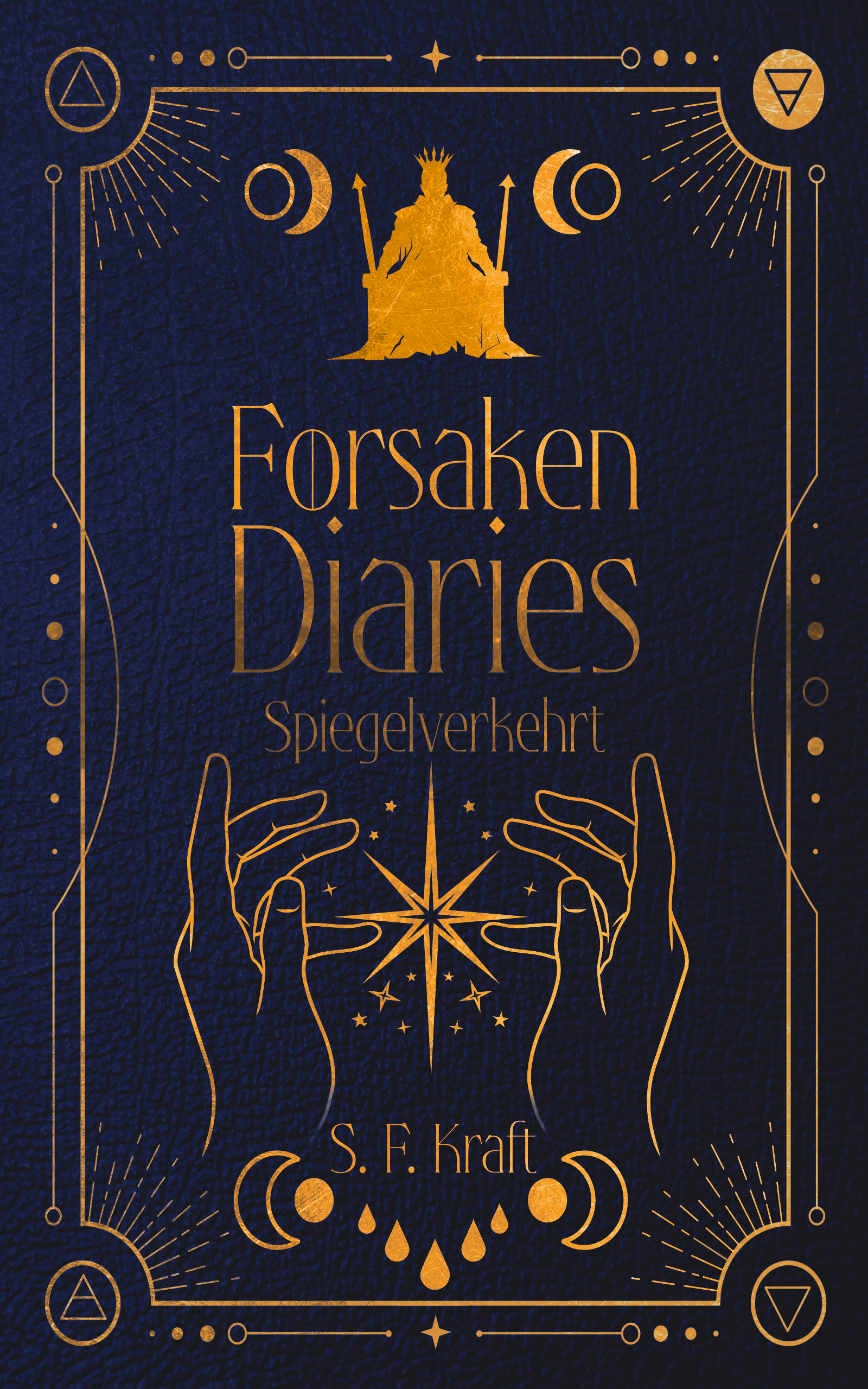Zu sehen ist das Cover von Forsaken Diaries Spiegelverkehrt von S.F. Kraft