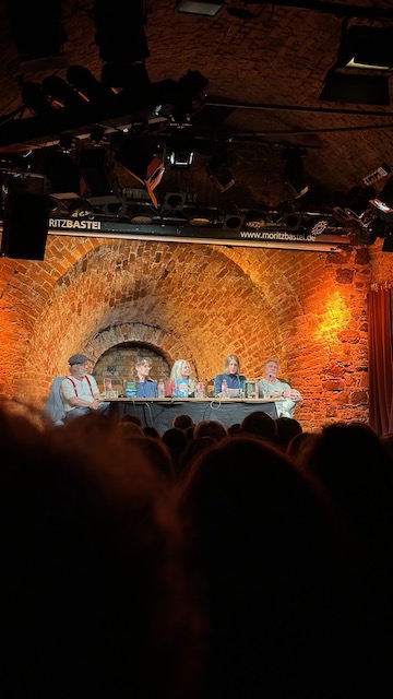 Fischer Krimi Abend in der Moritzbastei mit Arno Strobel, Anna Täuber und Klaus Peter Wolf